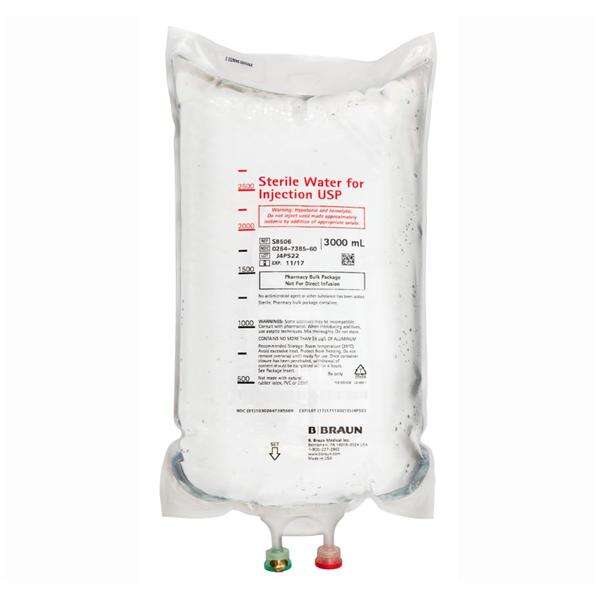 Water IV Injection Solution Titan XL 3L Non-DEHP/Non-PVC Plstc Inj Cntnr 4/Ca